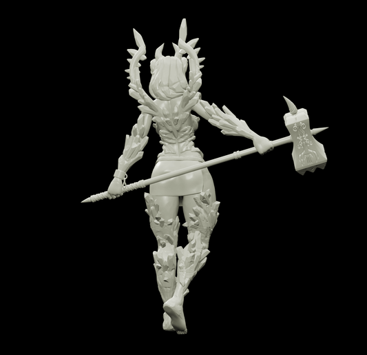 3D Printed Bestiary Vol. 4 Nafarrate - Laufrey Cambion Fiend 32mm Ragnarok D&D - 3D Printing Boss