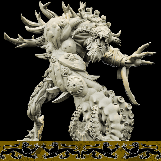 3D Printed Bestiary Vol. 4 Nafarrate - Pon'uglrit Bugbear 32mm Ragnarok D&D - 3D Printing Boss