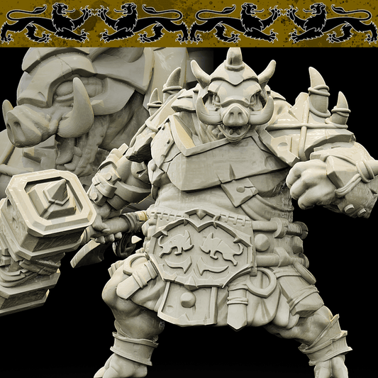 3D Printed Bestiary Vol. 4 Nafarrate - Wereboar 32mm Ragnarok D&D - 3D Printing Boss
