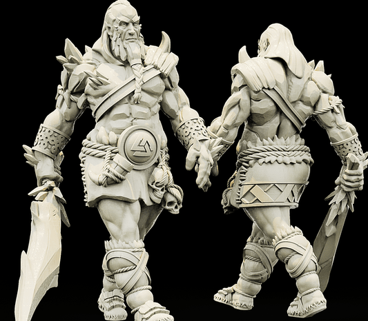 3D Printed Bestiary Vol. 4 Nafarrate - Ymir Undead Giant 32mm Ragnarok D&D - 3D Printing Boss