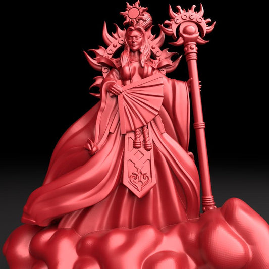 3D Printed Bestiary Vol. 5 Nafarrate - Amaterasu 32mm Ragnarok D&D - 3D Printing Boss