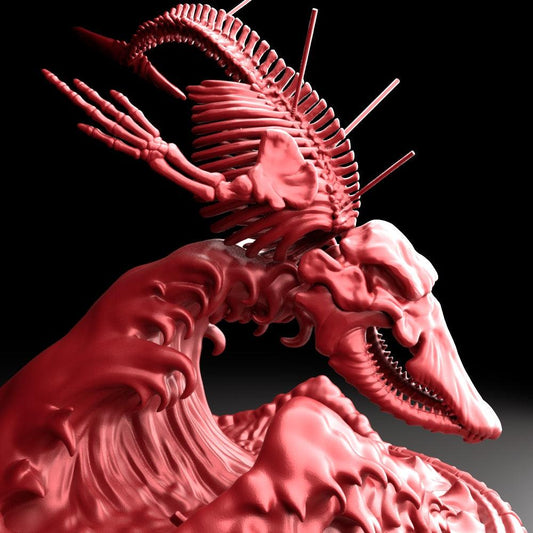 3D Printed Bestiary Vol. 5 Nafarrate - Bake Kujira 32mm Ragnarok D&D - 3D Printing Boss