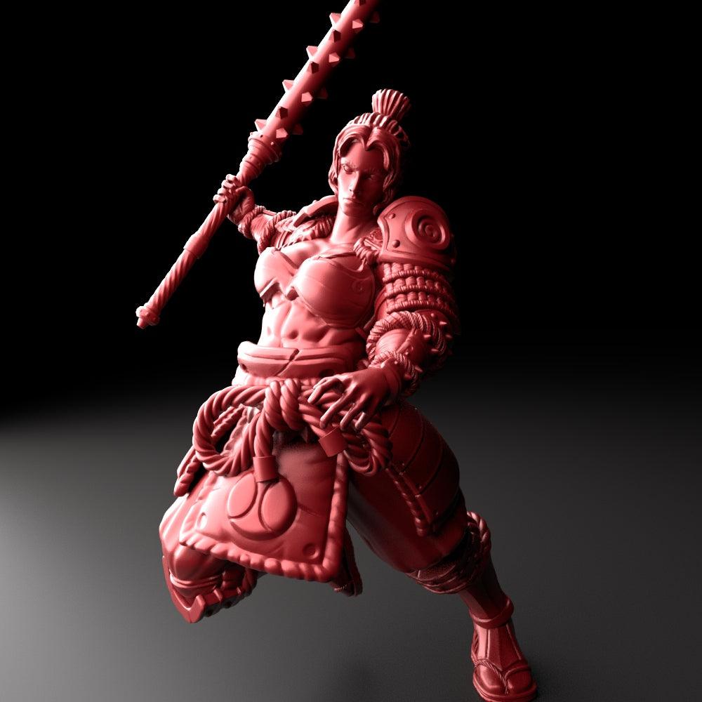 3D Printed Bestiary Vol. 5 Nafarrate - Raider Samurai 32mm Ragnarok D&D - 3D Printing Boss