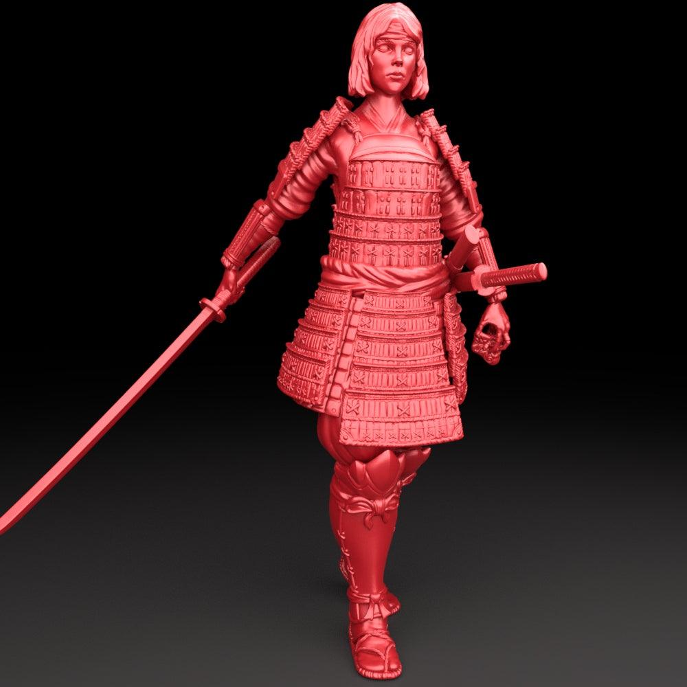 3D Printed Bestiary Vol. 5 Nafarrate - Samurai 32mm Ragnarok D&D - 3D Printing Boss