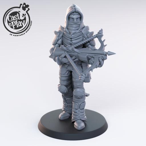 3D Printed Cast n Play Crossbow Bandit 28mm 32mm D&D - 3D Printing Boss