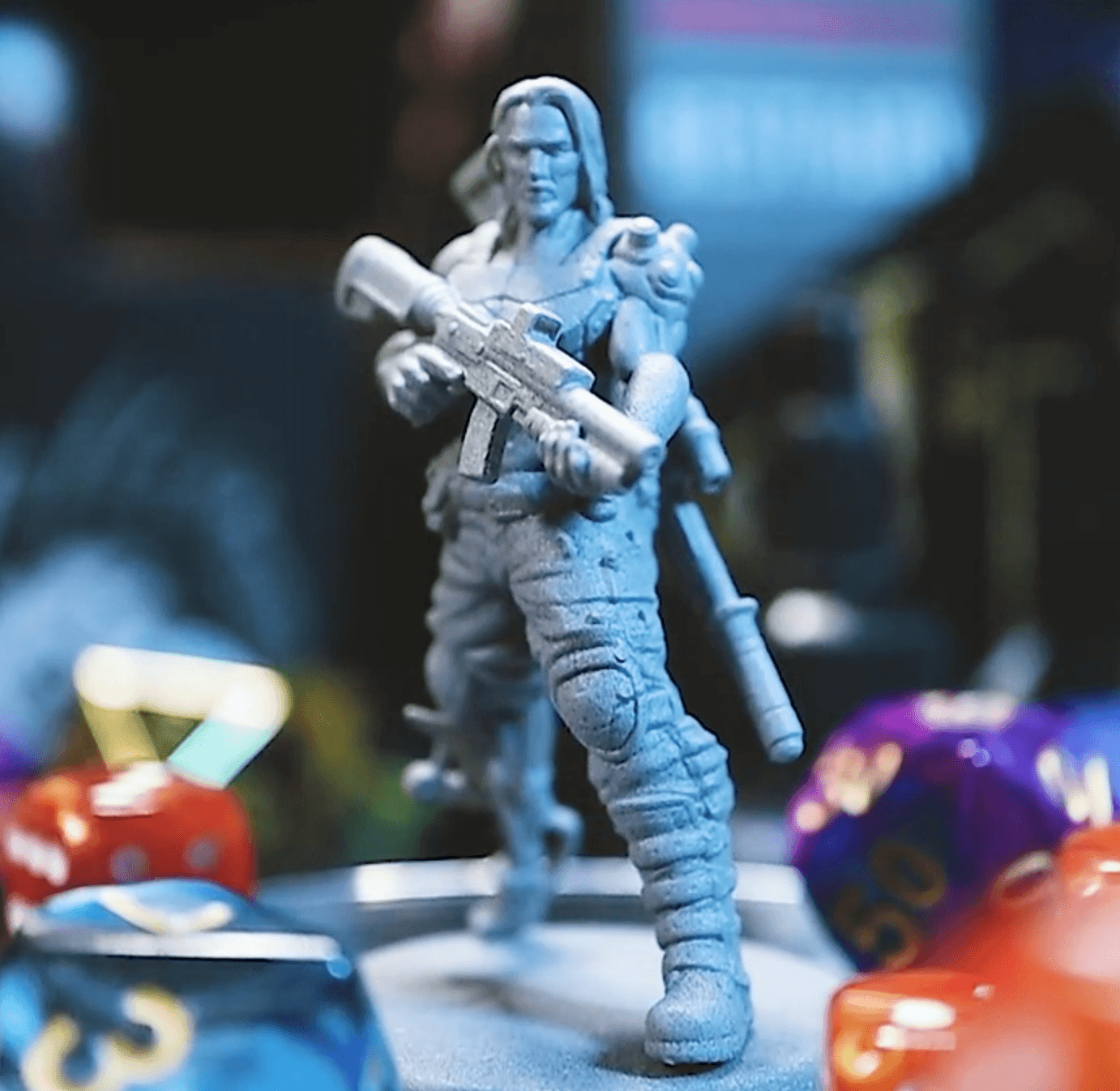 3D Printed Cast n Play Cyborg Human Insane Inventions 28mm 32mm D&D - 3D Printing Boss