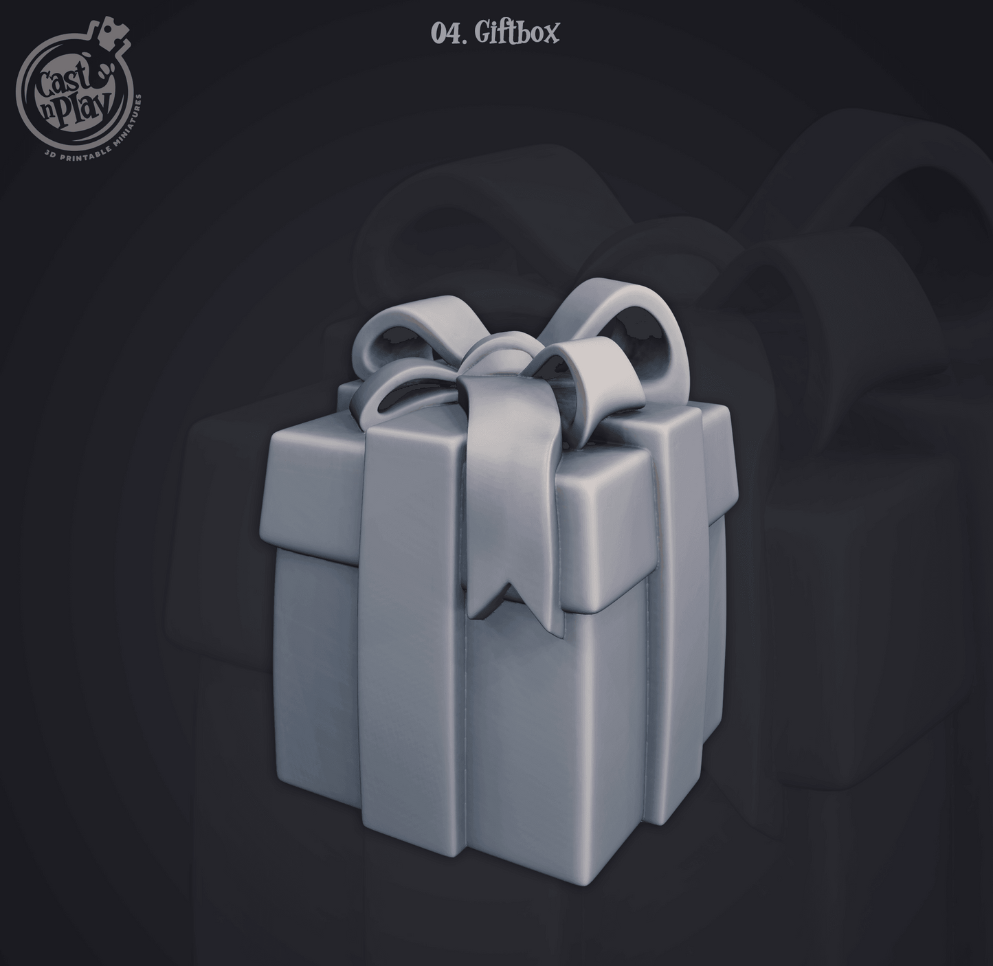 3D Printed Cast n Play Giftbox Present 28mm 32mm D&D - 3D Printing Boss