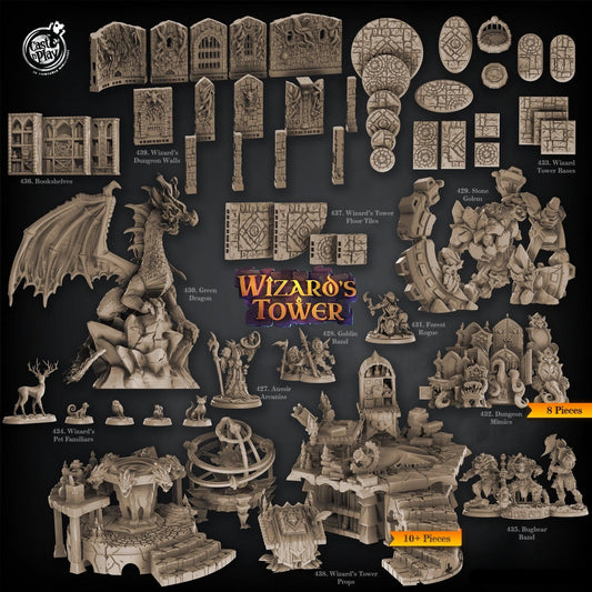 3D Printed Cast n Play Goblin Band - Wizard's Tower - 28mm 32mm D&D - 3D Printing Boss