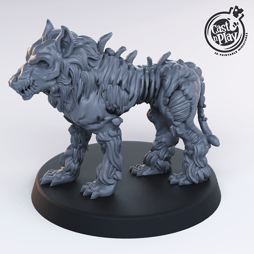 3D Printed Cast n Play Hellhound 28mm 32mm D&D - 3D Printing Boss