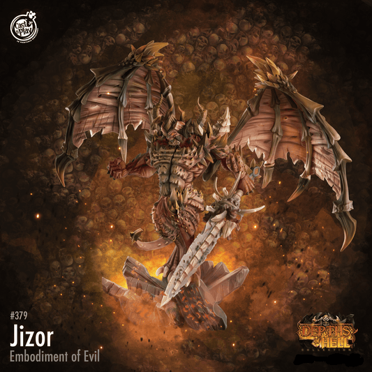 3D Printed Cast n Play Jizor Depths of Hell 28 32mm D&D - 3D Printing Boss