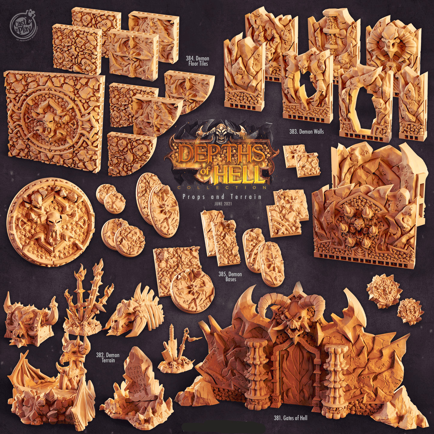 3D Printed Cast n Play Jizor Depths of Hell 28 32mm D&D - 3D Printing Boss