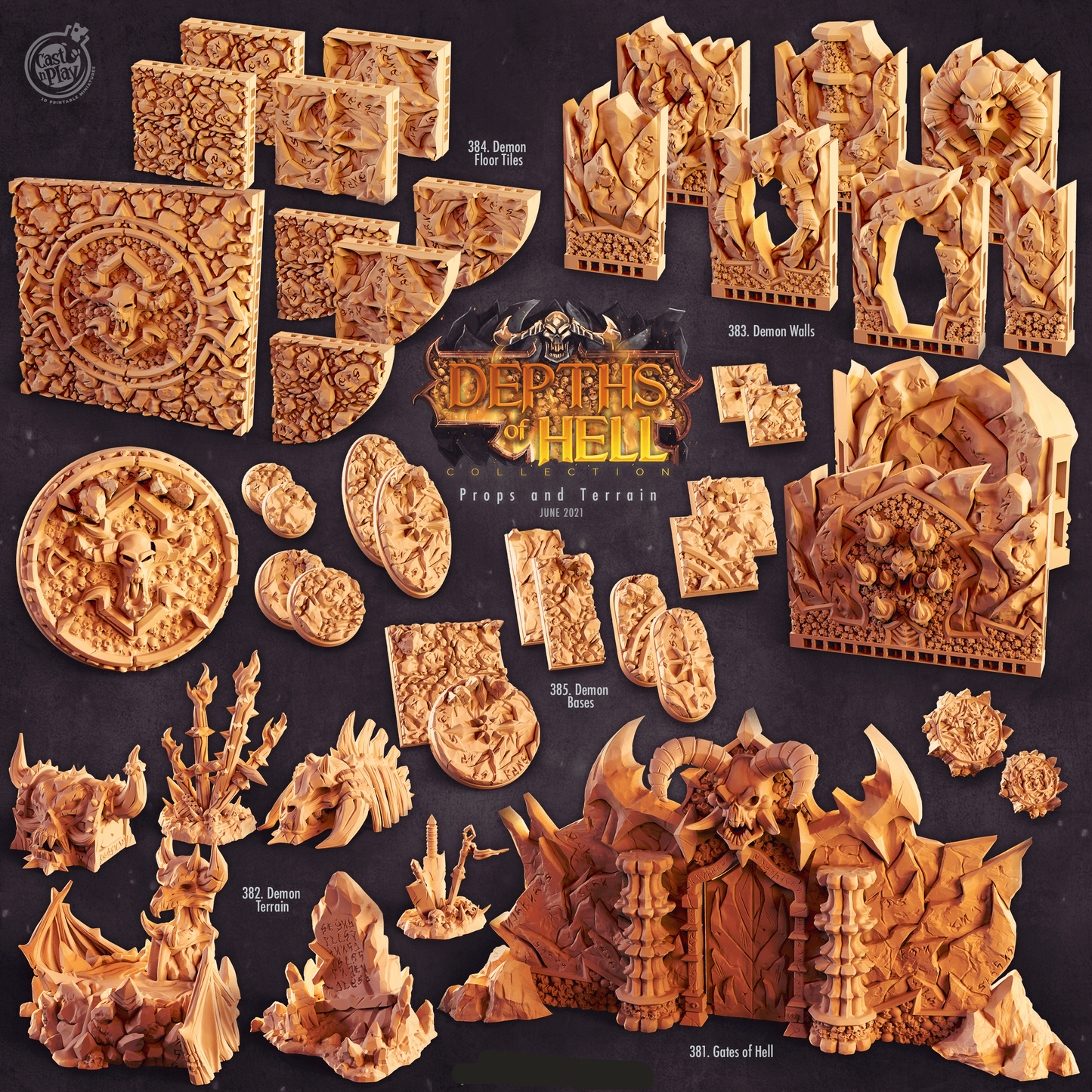 3D Printed Cast n Play Jizor's Imps Depths of Hell 28mm 32mm D&D - 3D Printing Boss