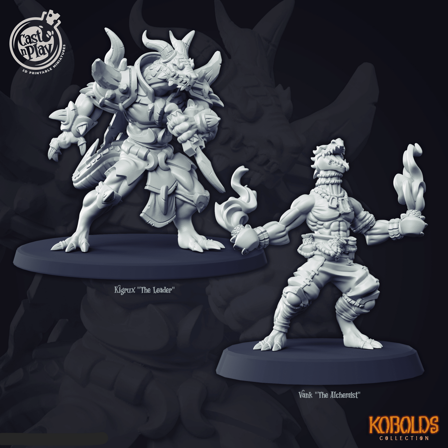 3D Printed Cast n Play Kobolds 28mm 32mm D&D - 3D Printing Boss
