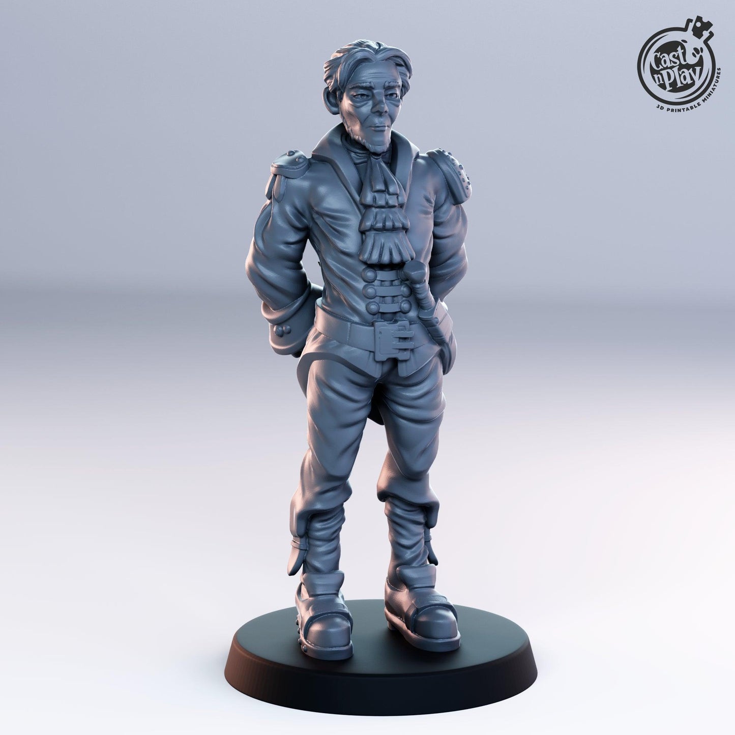 3D Printed Cast n Play Noble Male 28mm 32mm D&D - 3D Printing Boss