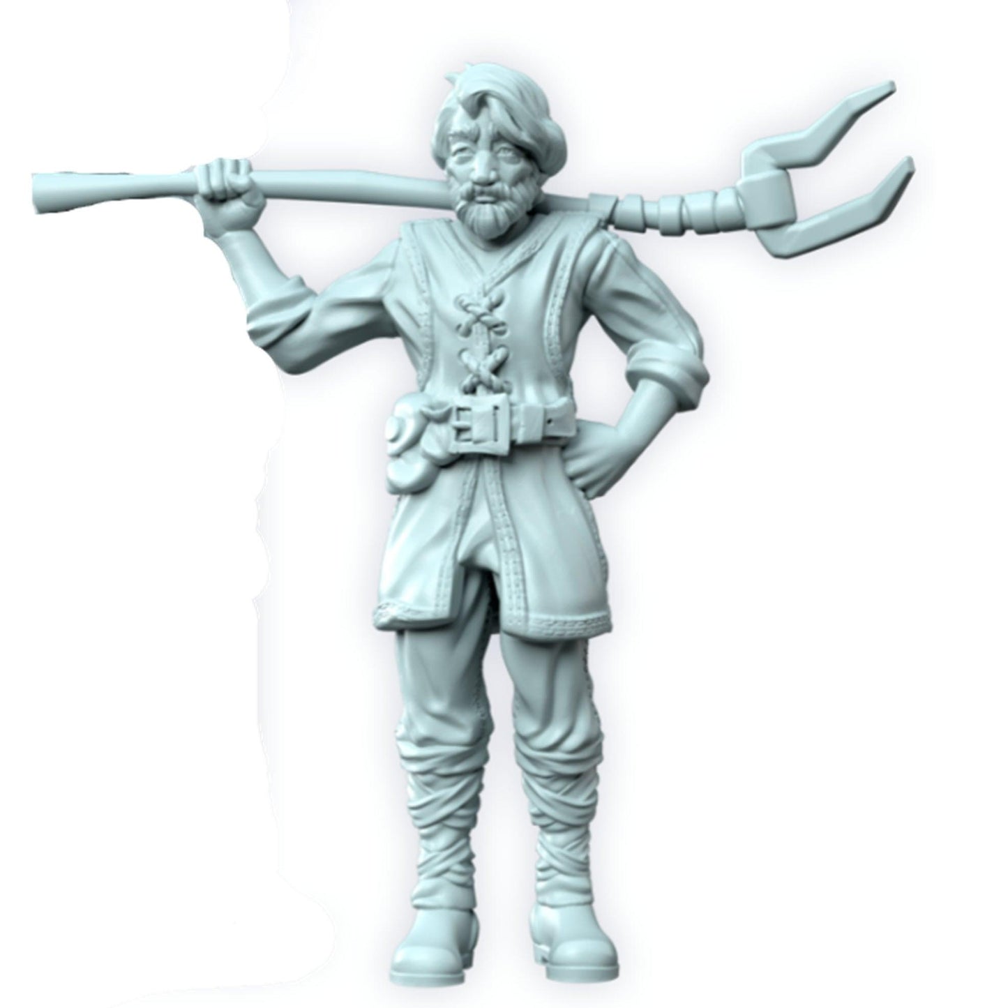 3D Printed Cast n Play Stable Keeper Farmer Kingdom of Thamarya 28mm 32mm D&D - 3D Printing Boss