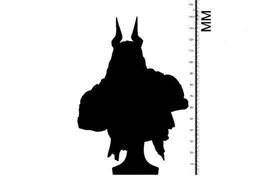 3D Printed Clay Cyanide Asmodeus Bust Princes of Hell Ragnarok D&D - 3D Printing Boss