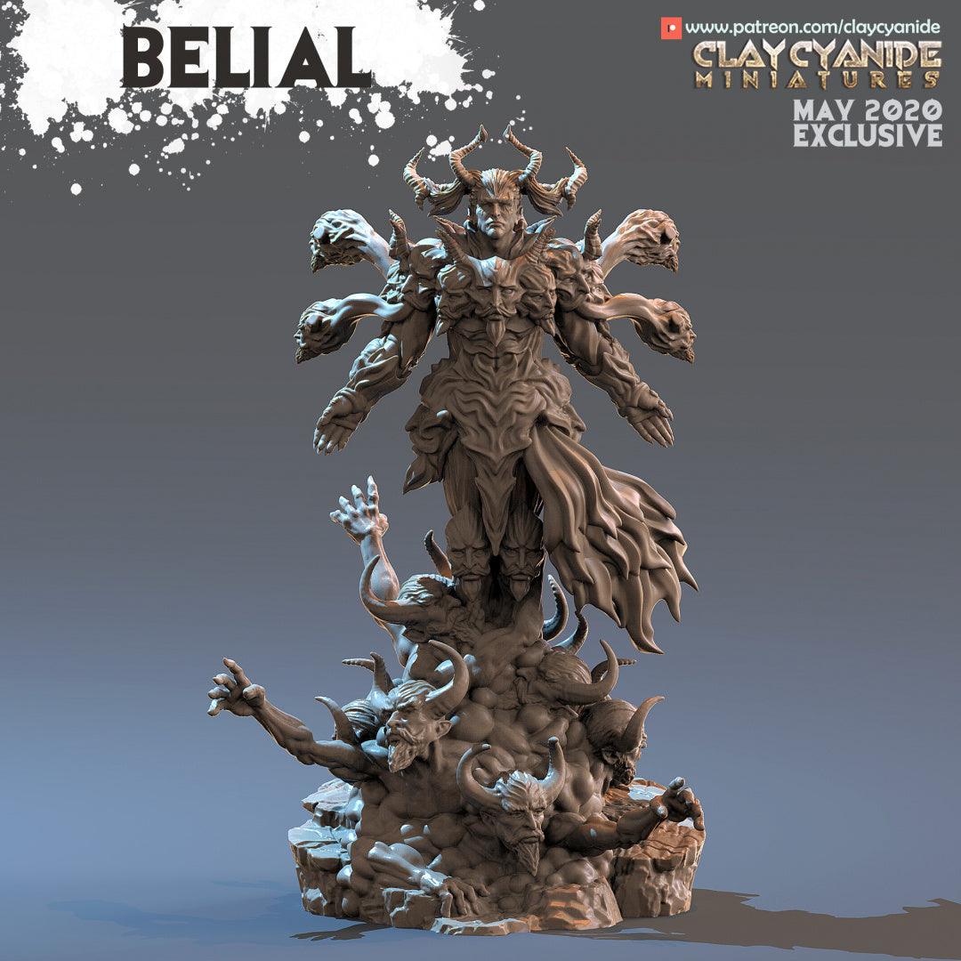 3D Printed Clay Cyanide Belial Angels VS Demons Ragnarok D&D - 3D Printing Boss