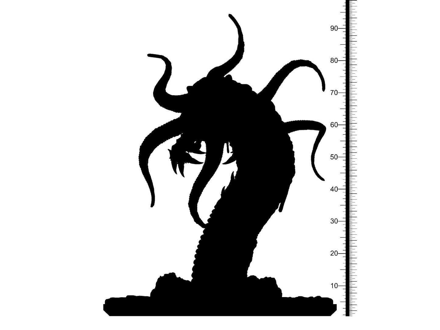 3D Printed Clay Cyanide Chthonian Giant Worm Great Old Gods Ragnarok D&D - 3D Printing Boss