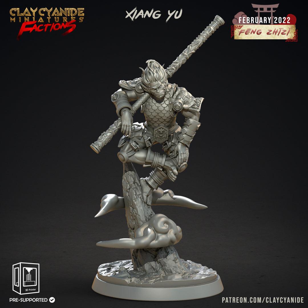 3D Printed Clay Cyanide Feng Zhizi Gorilla Men Tribes Factions Ragnarok D&D - 3D Printing Boss