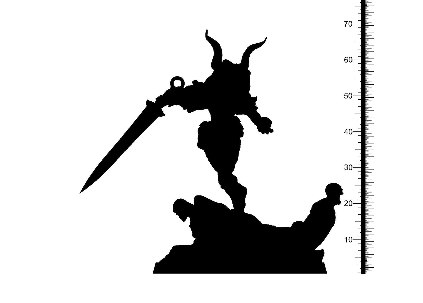3D Printed Clay Cyanide Giltine Baltic Religion 28mm-32mm Ragnarok D&D - 3D Printing Boss
