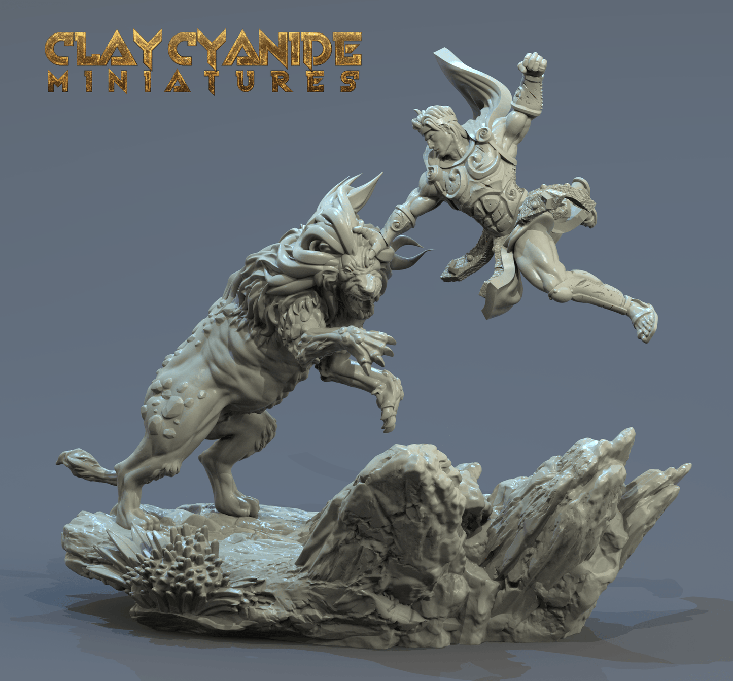 3D Printed Clay Cyanide Heracles 1/24 (75mm) Ragnarok D&D - 3D Printing Boss