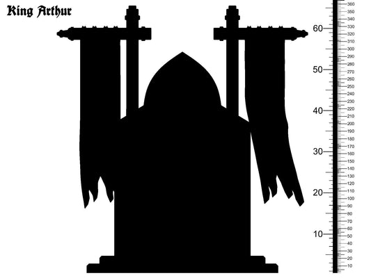 3D Printed Clay Cyanide King Arthur Throne The Legend of King Arthur Ragnarok D&D - 3D Printing Boss