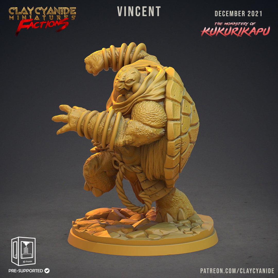 3D Printed Clay Cyanide Kukurikapu Monastery of Turtle-folk Factions Ragnarok D&D - 3D Printing Boss