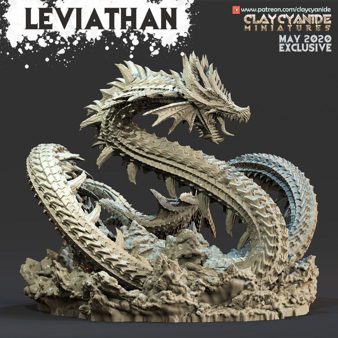 3D Printed Clay Cyanide Leviathan Sea Dragon Angels VS Demons Ragnarok D&D - 3D Printing Boss