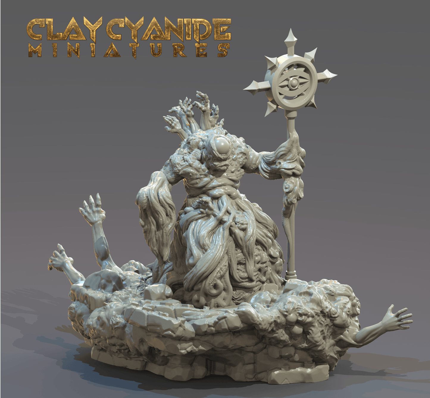 3D Printed Clay Cyanide Mammon Ragnarok D&D - 3D Printing Boss