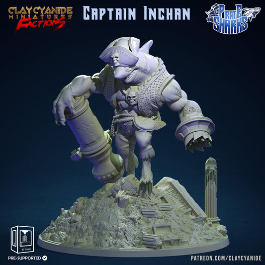 3D Printed Clay Cyanide Pirate Sharks Factions Tribes Wargrounds Ragnarok D&D - 3D Printing Boss