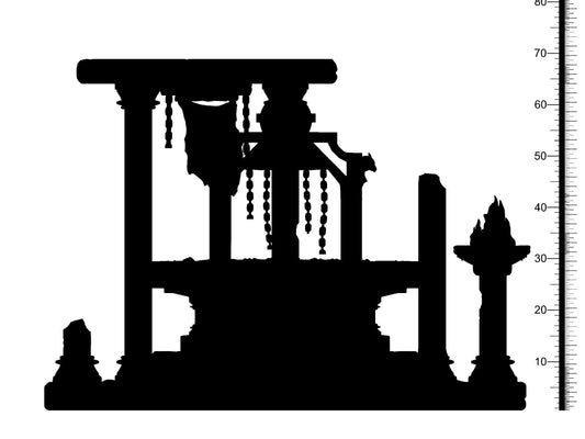 3D Printed Clay Cyanide Sacrificial Altar Wrath of Gods Ragnarok D&D - 3D Printing Boss