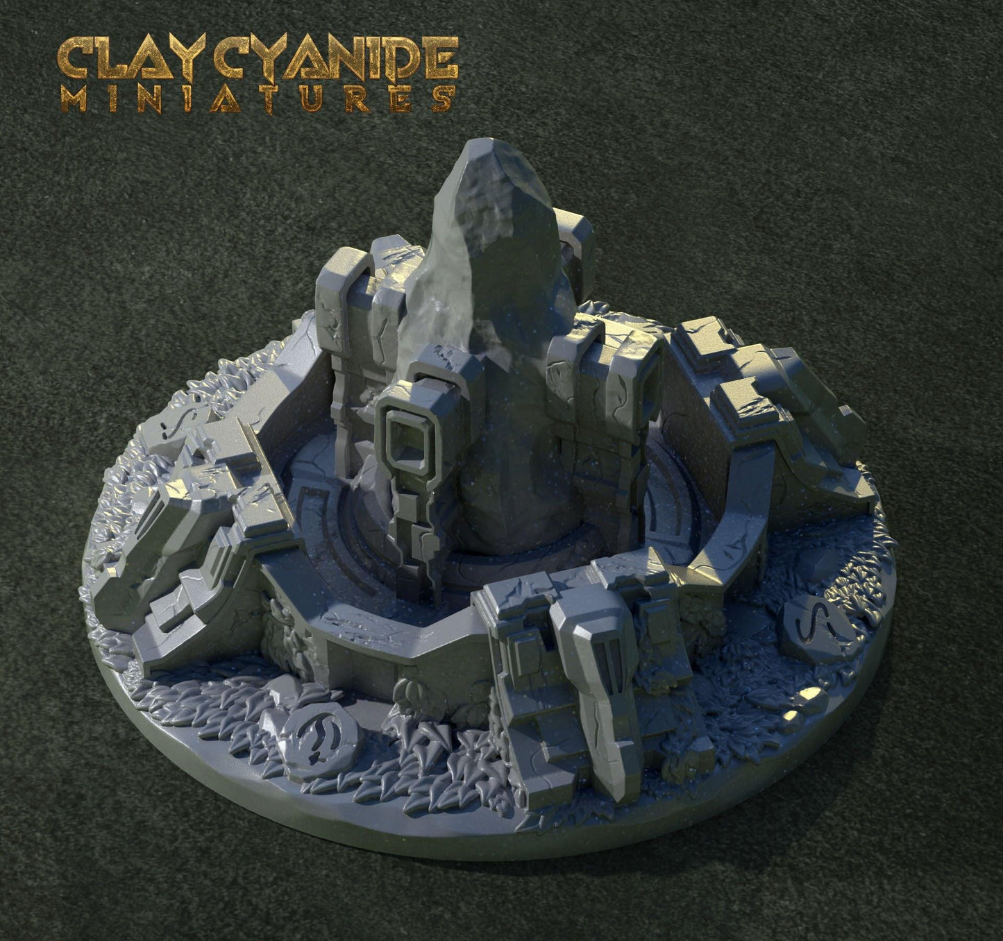 3D Printed Clay Cyanide The Altar of Wind 28mm-32mm Ragnarok D&D - 3D Printing Boss