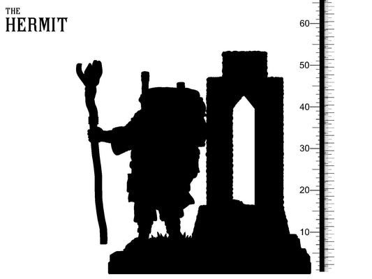 3D Printed Clay Cyanide The Hermit Tarot Ragnarok D&D - 3D Printing Boss