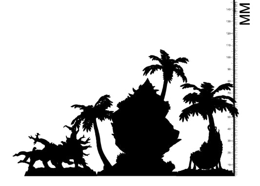 3D Printed Clay Cyanide Tipua Tree and Shell Set Maori Mythos 28mm-32mm Ragnarok D&D - 3D Printing Boss