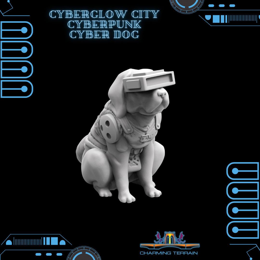 3D Printed Cyberglow City Cyberpunk Cyber Dog Miniature - 28mm 32mm - 3D Printing Boss