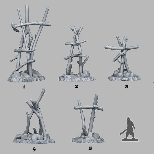 3D Printed Fantastic Plants and Rocks Ancient Tribal Ruins 28mm - 32mm D&D Wargaming - 3D Printing Boss