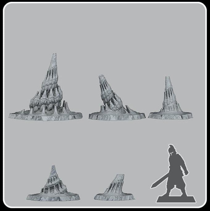 3D Printed Fantastic Plants and Rocks Burried Elder Things Dwellings 28mm - 32mm D&D Wargaming - 3D Printing Boss