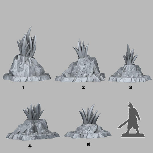 3D Printed Fantastic Plants and Rocks Crown-of-the-Desert Yucca 28mm - 32mm D&D Wargaming - 3D Printing Boss