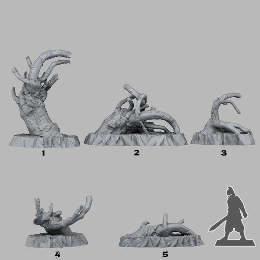 3D Printed Fantastic Plants and Rocks Desolation Trees 28mm - 32mm D&D Wargaming - 3D Printing Boss