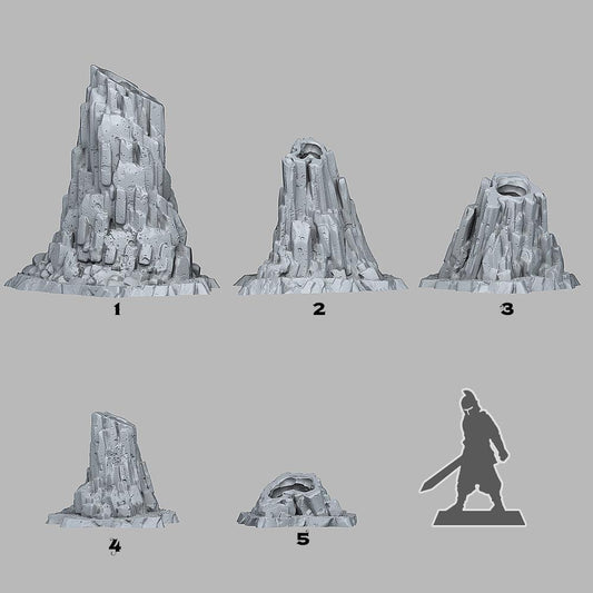 3D Printed Fantastic Plants and Rocks Ice Hole Cavern 28mm - 32mm D&D - 3D Printing Boss