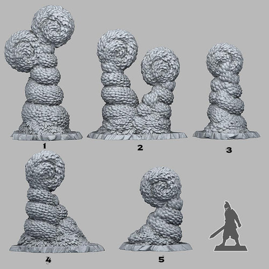 3D Printed Fantastic Plants and Rocks Majestic Hedge 28mm - 32mm D&D Wargaming - 3D Printing Boss