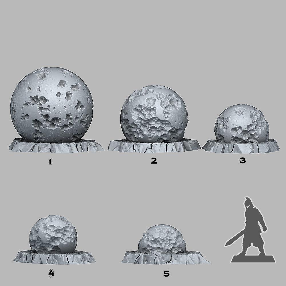 3D Printed Fantastic Plants and Rocks NECROTIC FOCUS CRYSTALS 28mm - 32mm D&D Wargaming - 3D Printing Boss