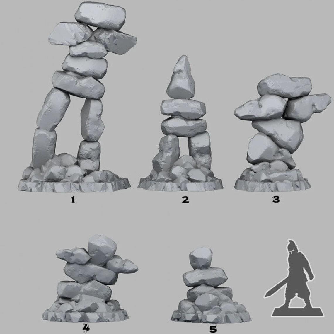 3D Printed Fantastic Plants and Rocks Primal Inuk Shuk 28mm - 32mm D&D Wargaming - 3D Printing Boss