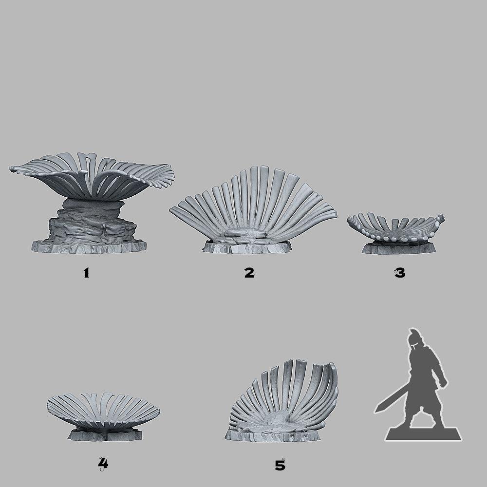 3D Printed Fantastic Plants and Rocks Seafan Coral 28mm - 32mm D&D Wargaming - 3D Printing Boss