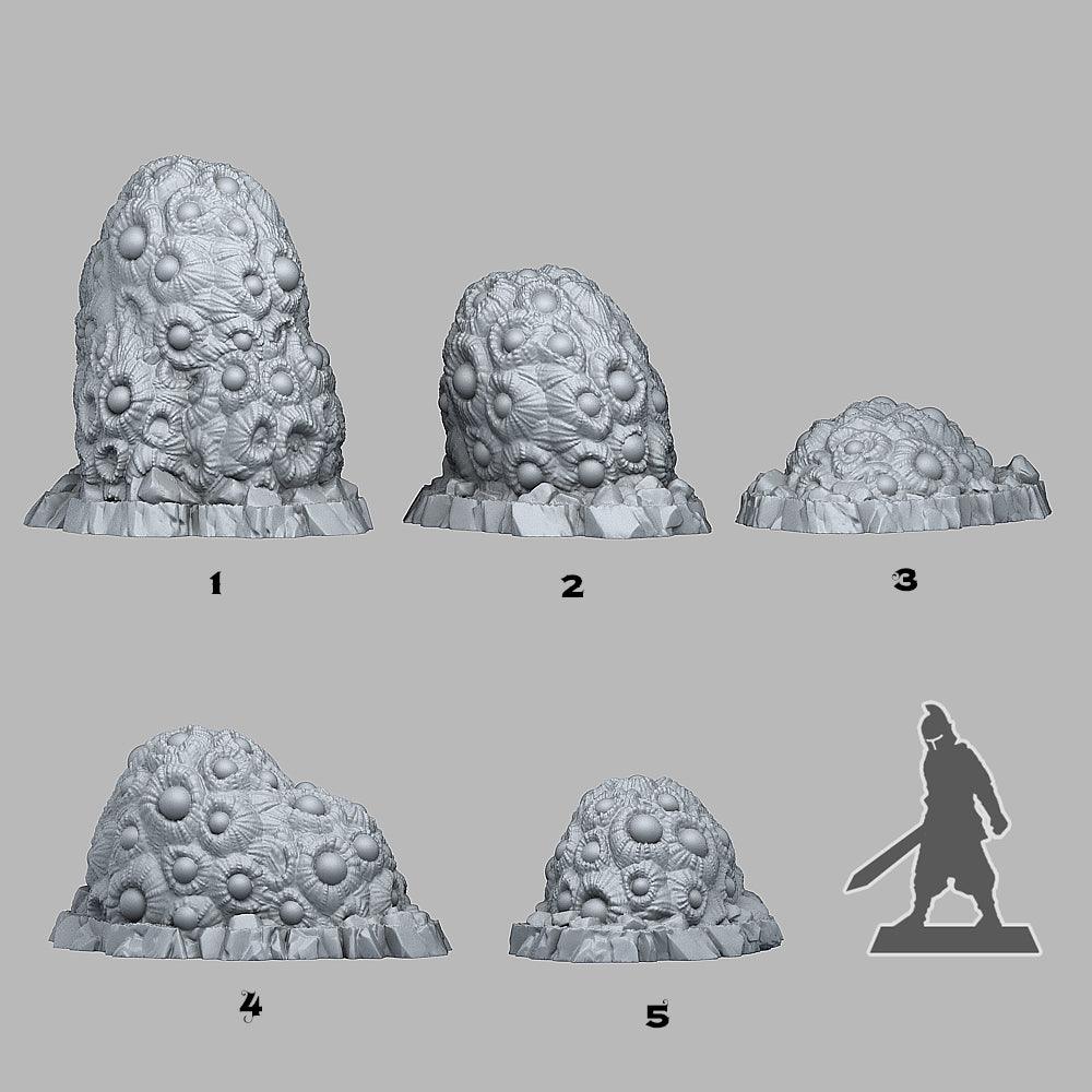 3D Printed Fantastic Plants and Rocks Underdark Eyes Plants 28mm - 32mm D&D Wargaming - 3D Printing Boss