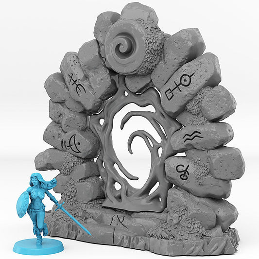 3D Printed Fantastic Portals and Effects Druid Portal 28mm - 32mm D&D Wargaming - 3D Printing Boss