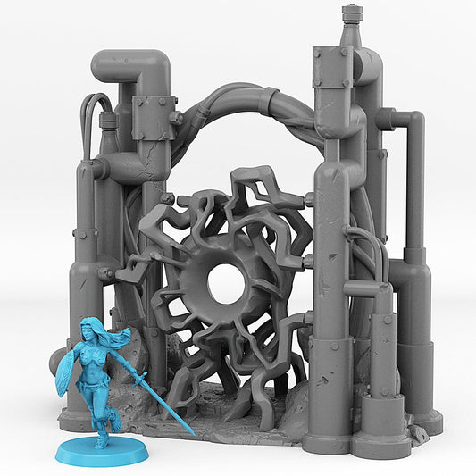 3D Printed Fantastic Portals and Effects Martian Pipes Portal 28mm - 32mm D&D Wargaming - 3D Printing Boss
