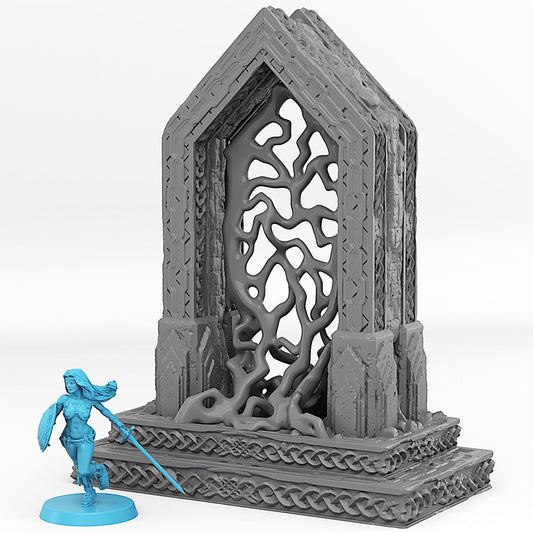 3D Printed Fantastic Portals and Effects Moria Portal 28mm - 32mm D&D Wargaming - 3D Printing Boss