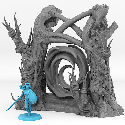 3D Printed Fantastic Portals and Effects Witch Portal 28mm - 32mm D&D Wargaming - 3D Printing Boss