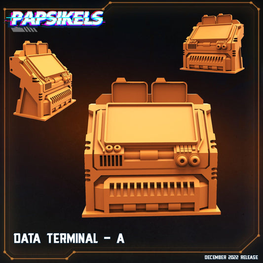 3D Printed Papsikels Cyberpunk Sci-Fi Data Terminal Set 1 - 28mm 32mm - 3D Printing Boss